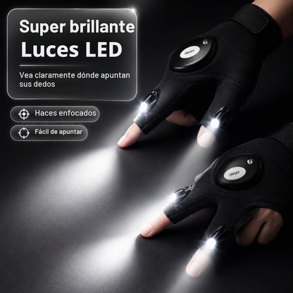 Guantes con luz led