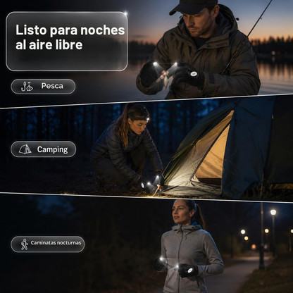 Guantes con luz led